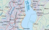 Northern Malawi map