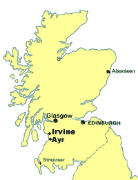 map of Scotland